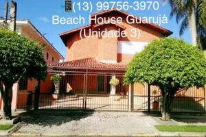 CASAS DE PRAIA GUARUJA &ndash; BEACH HOUSE COM PISCINA ( Unidade 3) 90 metros do Mar