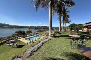 Chal&eacute; Represa e Camping Park trailer Recanto Varanda do Sol