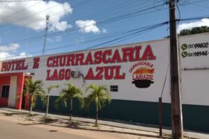 HOTEL E CHURRASCARIA LOGO AZUL