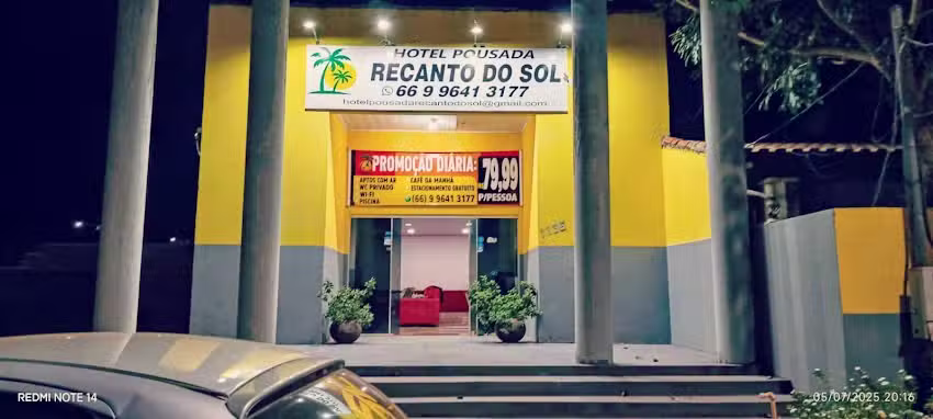 Hotel R$ 70 Recanto do Sol 1 Alto Taquari &ndash; 3 minutos do centro &ndash; Durma bem sem o barulho da cidade!