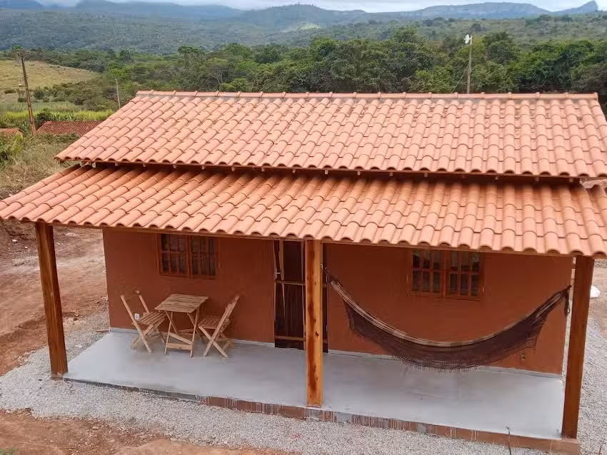 Vila Sincor&aacute; &ndash; chal&eacute; para 4 pessoas com cozinha a 1 km da cachoeira do Burac&atilde;o